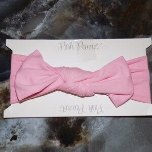 Posh Peanut Pink Bow Headwrap Baby Girls Soft Headband Accessory NEW